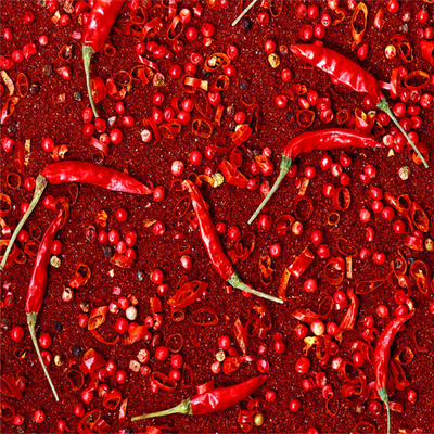 Pão de pimenta picante ingrediente essencial na embalagem do saco