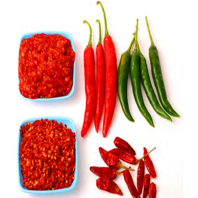 Temperatura ambiente Chilis vermelhos secos 100g com ingredientes Chilis