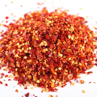 Aditivo alimentar Flocos de pimenta quente com ingredientes pimenta