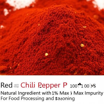 Pimenta em pó de pimenta vermelha orgânica 100 gramas Ingrediente natural com 1% de impureza máxima para processamento de alimentos e tempero