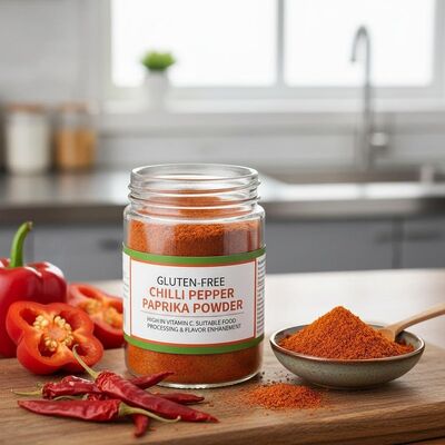 Pó de Pimenta Chilli Sem Glúten com Textura Fina e Alto Teor de Vitamina C para Processamento de Alimentos