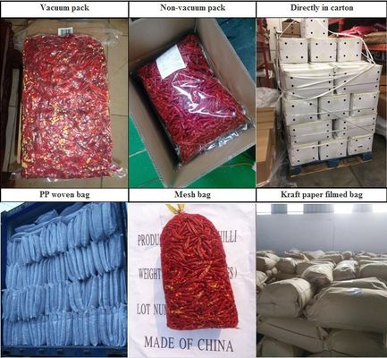 Chilli de bala vermelho escuro, seco ao ar (20 000-30 000 SHU)