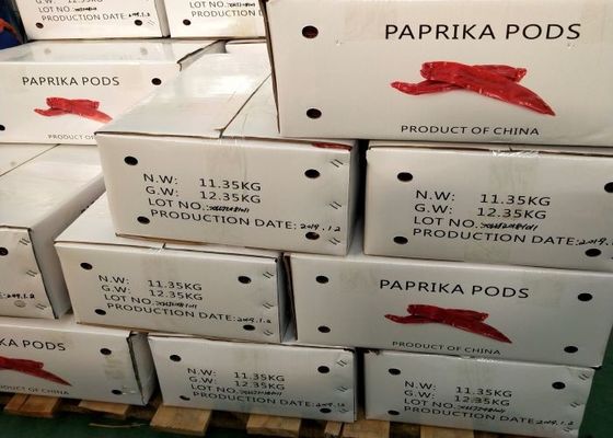 Paprika Peppers Single Herb Stemless secada HACCP secou pimentões vermelhos inteiros