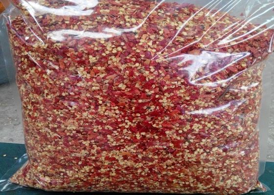 Stemless esmagado secou o condimento vermelho do alimento da umidade de Chili Flakes 1mm 12%