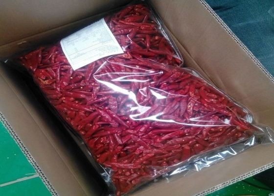 Asiático secado 7CM Chili Peppers 10000 SHU Dried Long Red Chillies