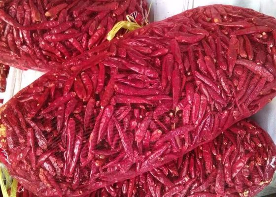 Pimentas de caiena de desidratação vermelhas que secam 15000 SHU Pungent Flavor