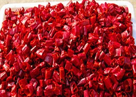 O pimentão anídrico Ring Pungent Crushed Dried Chili salpica classificado