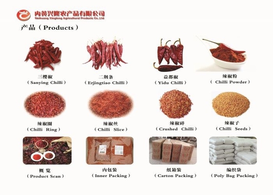 CERTIFICADOS KOSHER orgânicos de FDA HACCP BRC dos pimentões de Yidu Chili Red Pepper Beijinghong Jinta