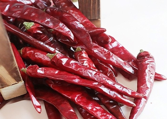 As pimentas vermelhas secadas suaves não irradiadas 4-7 Cm cozinharam a umidade menos de 11%