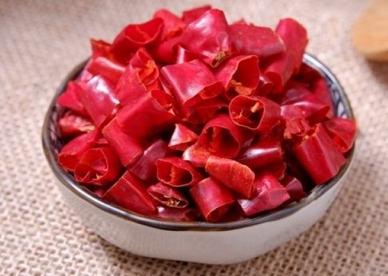 25 kg Cereja vermelha Guajillo Chilis 10 - 15 cm 500SHU sem caule