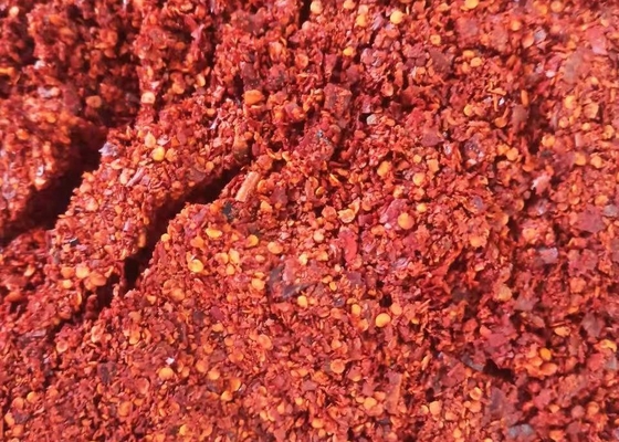 Sun secou pimentas que esmagadas os flocos dos pimentões quentes lubrificaram PIZA esterilizado vermelho &amp; Komichi
