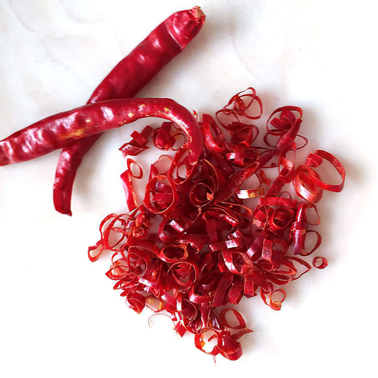 Umidade 8% Anel de Chilli com sabor a Chilli forte e pungente Comprimento 0,5-1,5 cm