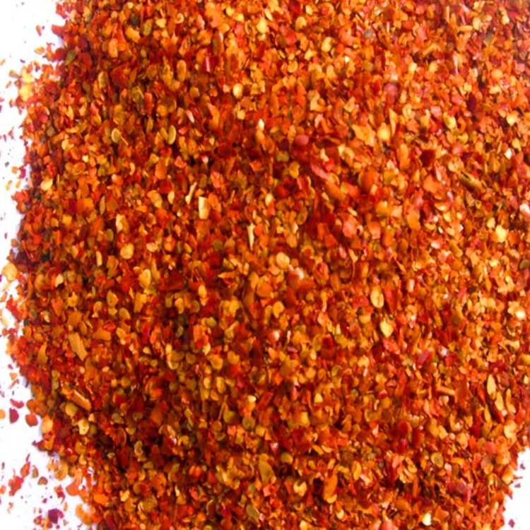 Embalagem 25 kg/tn Flocos de pimenta vermelha 5-8 malhas Para transporte mundial