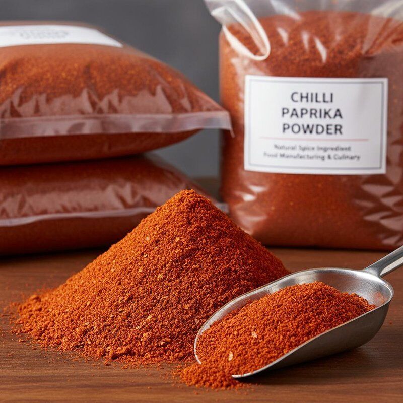 Páprica seca sem glúten, páprica picante em pó, tempero natural finamente moído, perfeito para realçar o sabor e a cor em produtos alimentícios